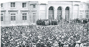 Manifestazione di disoccupati, Neuchâtel, 1922.