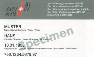Nuovo certificato di assicurazione AVS/AI, 2008