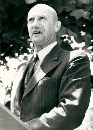 Consigliere federale Philipp Etter. Fonte: Fotografia di stampa di Actualités Suisses Lausanne (ASL), 1977.