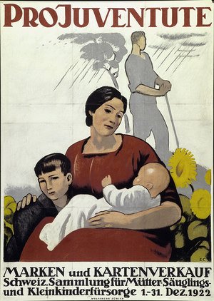 Manifesto Pro Juventute del 1922. Fonte: Biblioteca nazionale svizzera, SNL_BIEN_156.