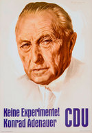 Manifesto della campagna politica dell’Unione Cristiano Democratica di Germania, 1957. Internet.